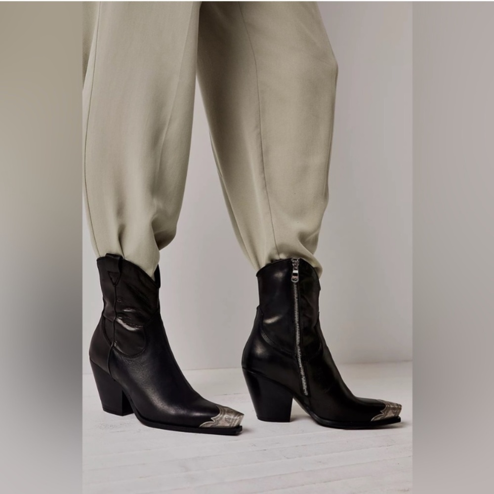 Free People Brayden Western Boot in black
